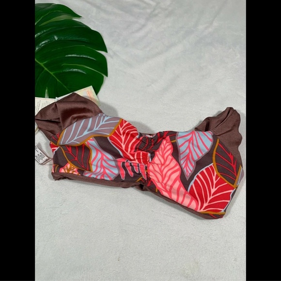 NWT Maaji Shimmering Cognac Cumbia Bikini Top in Coper Pink [SZ Small‎ ] - Picture 7 of 8